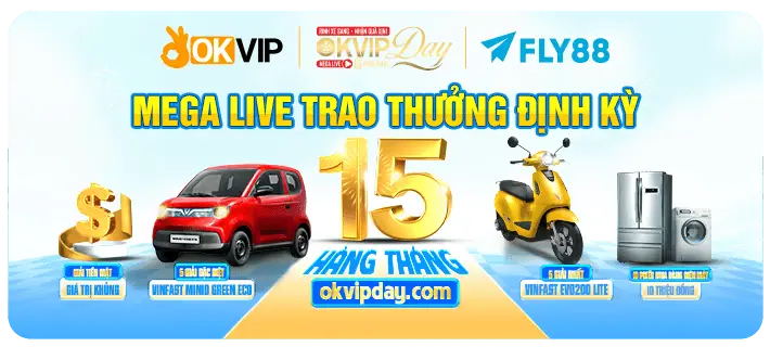 code live trao thưởng định kì ngày 15 hằng tháng